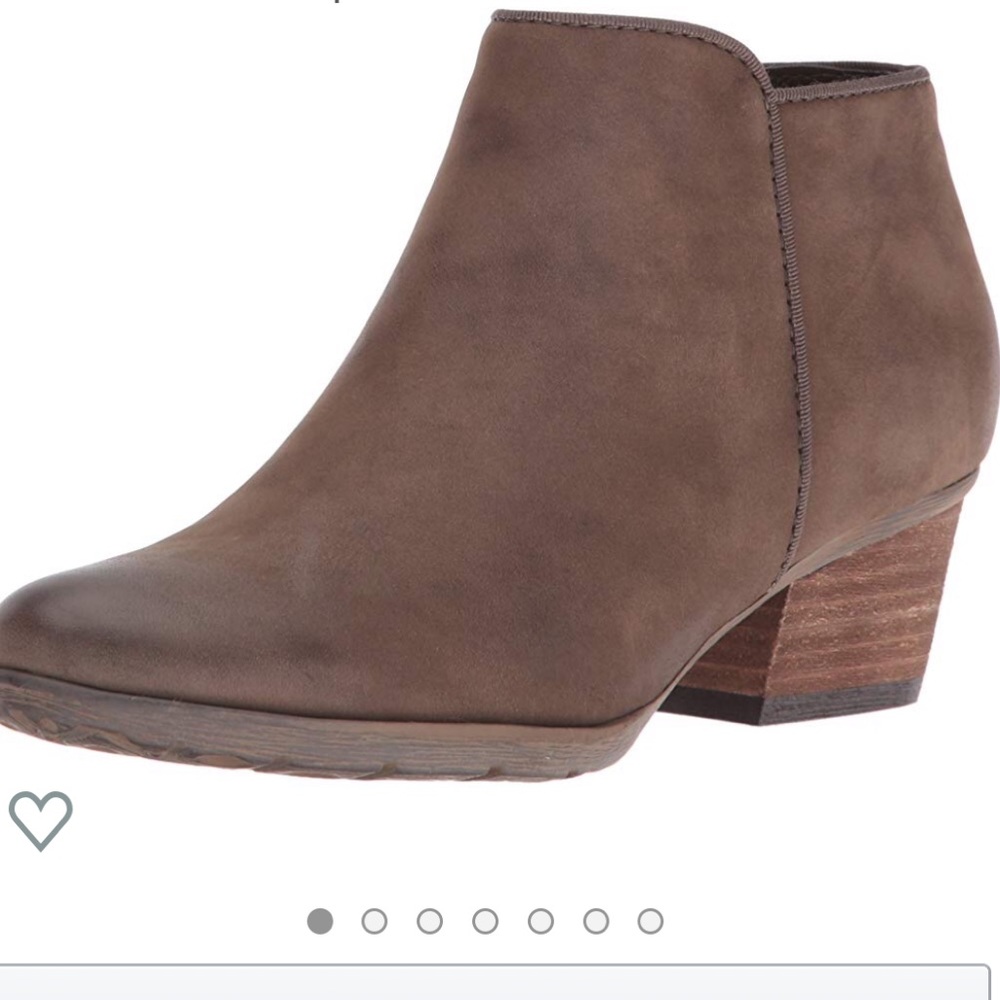 Slip on Bootie Low Stack Heel Zip Up Ankle Booties